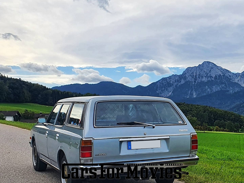 CarsForMovies | Mazda 929 1979 Japan Blau Blau Zivilfahrzeug Kombi Bayern 5865 Oldtimer Anhängerkupplung Alufelgen Holzlenkrad